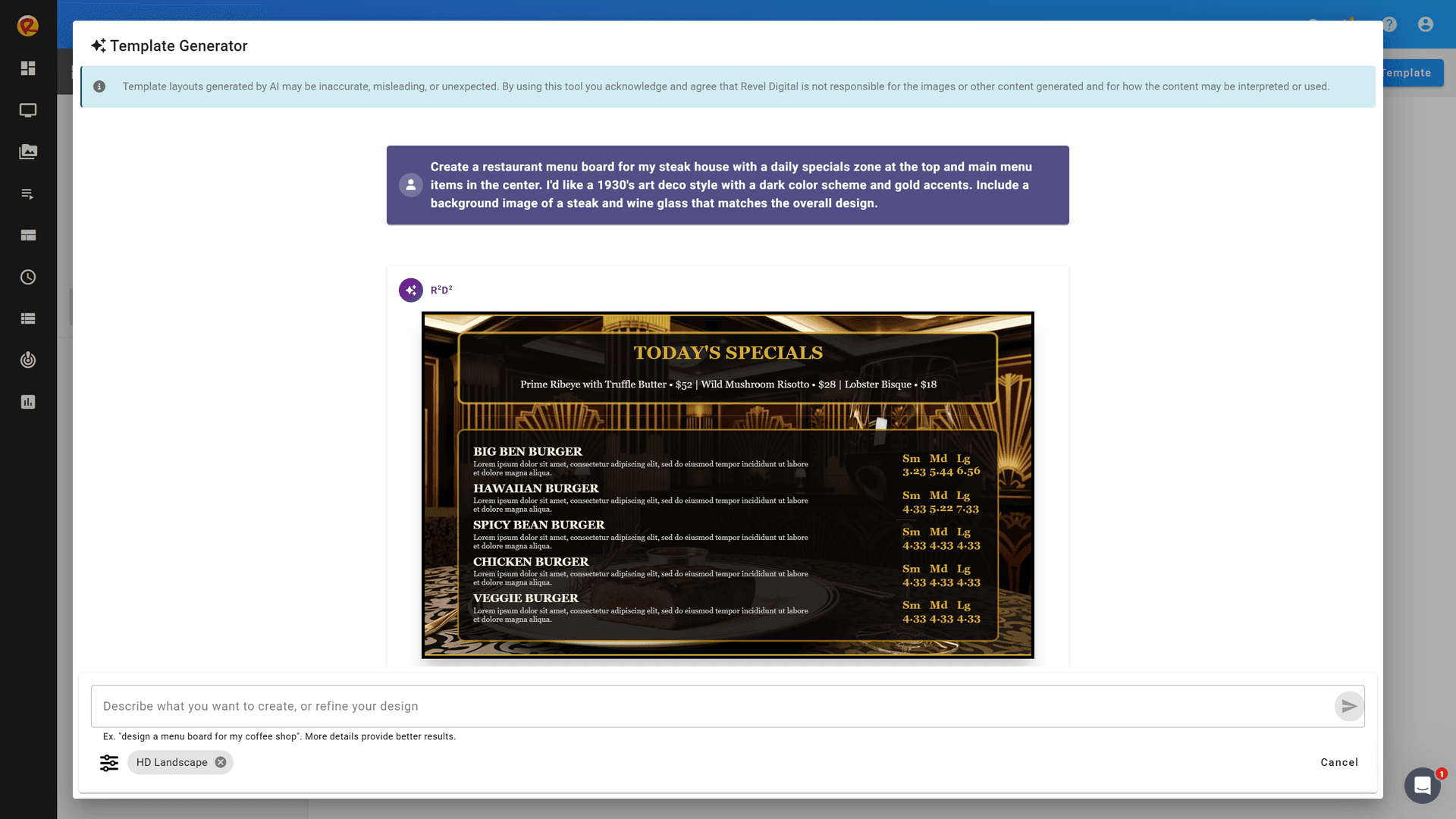 AI Template Creation