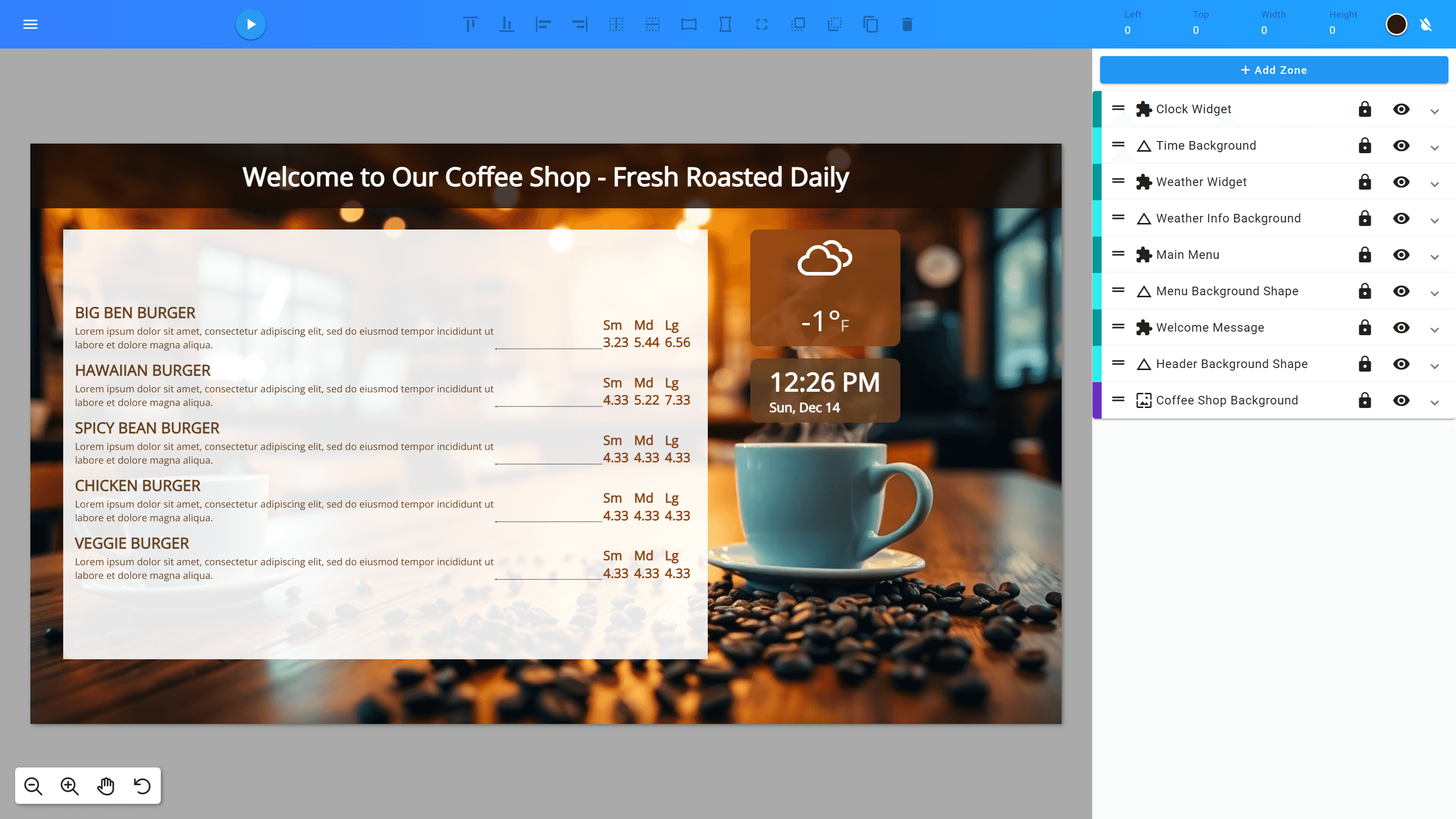 Template Designer Preview Mode