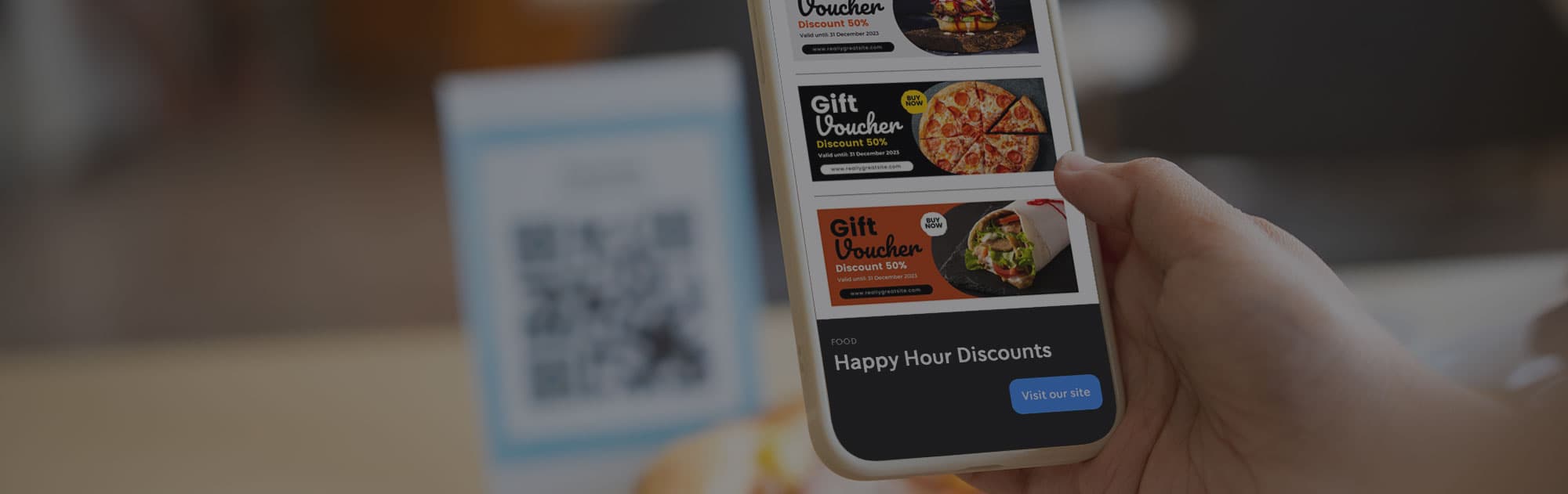 Mobile digital signage background