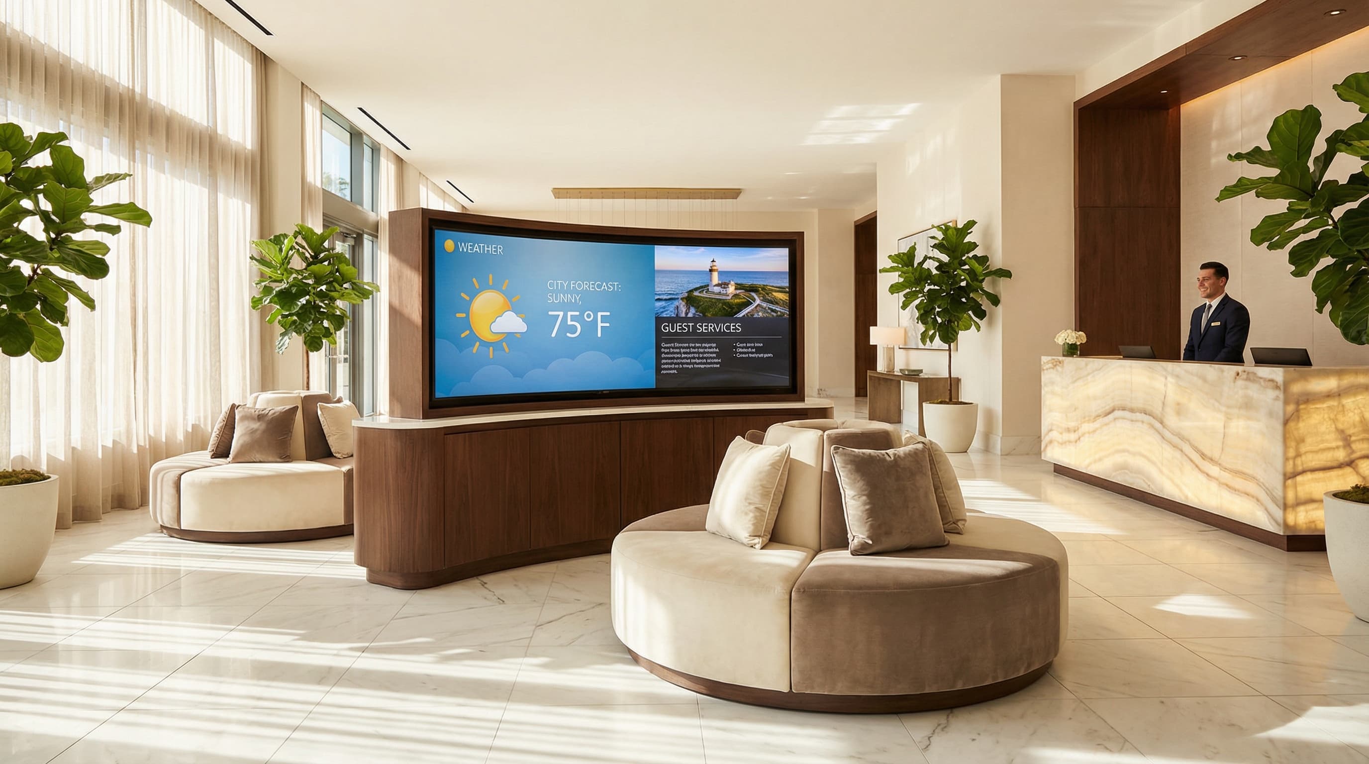 Lobby Welcome & Concierge Displays