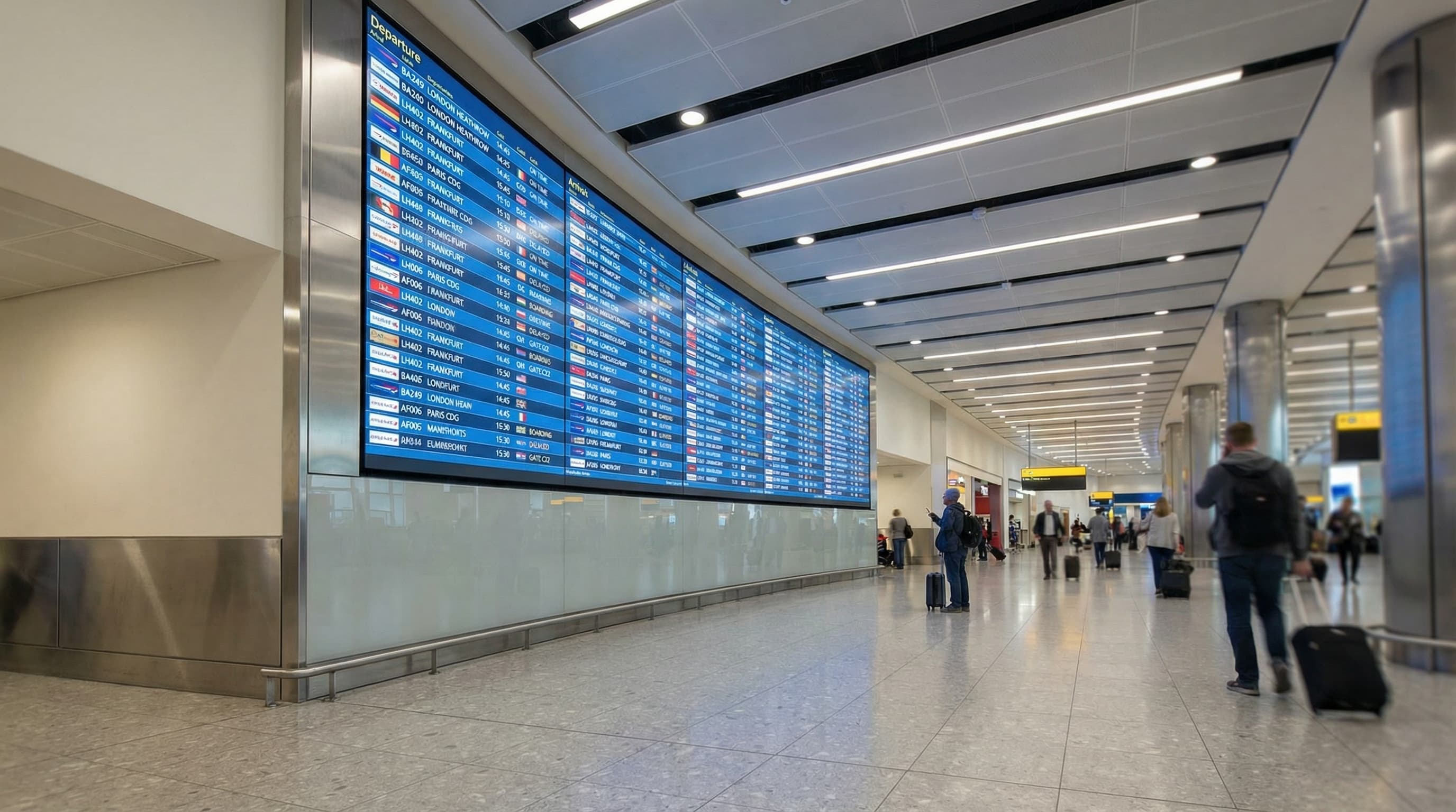 Real-Time Schedule Displays (FIDS/TIDS)