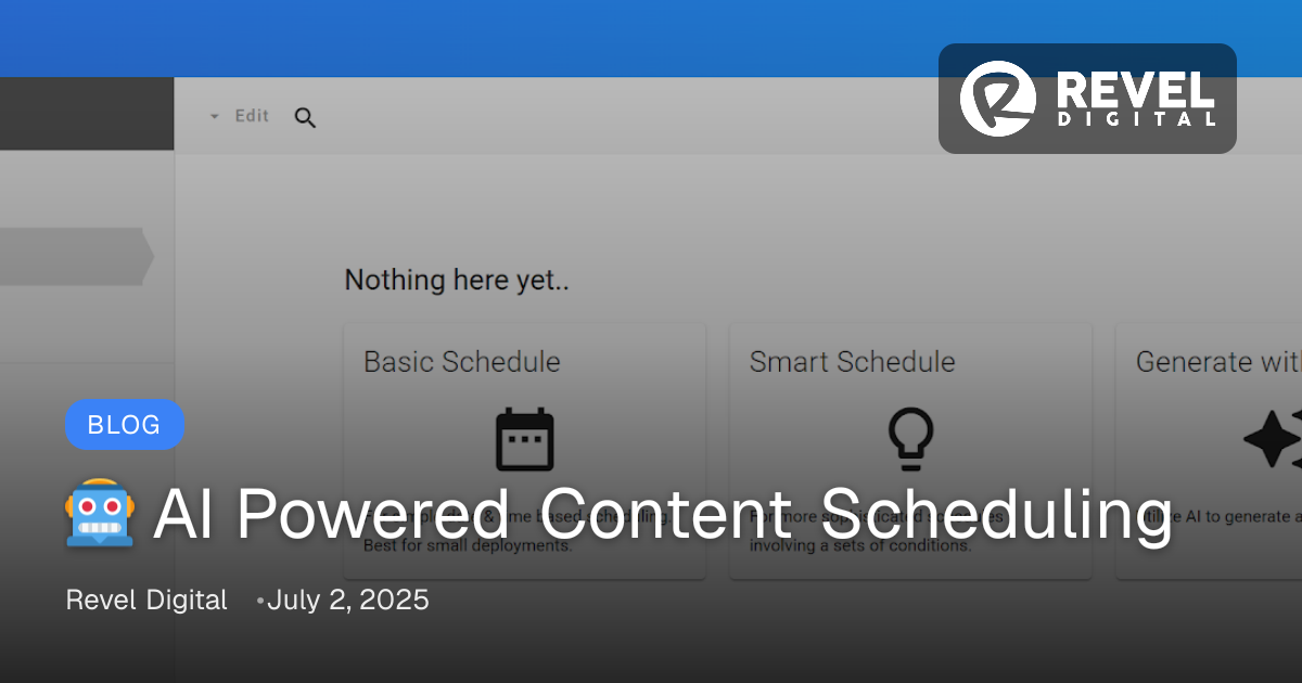 🤖 AI Powered Content Scheduling | Revel Digital